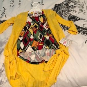Lularoe new tags size 2 and size 6 yellow sariahs